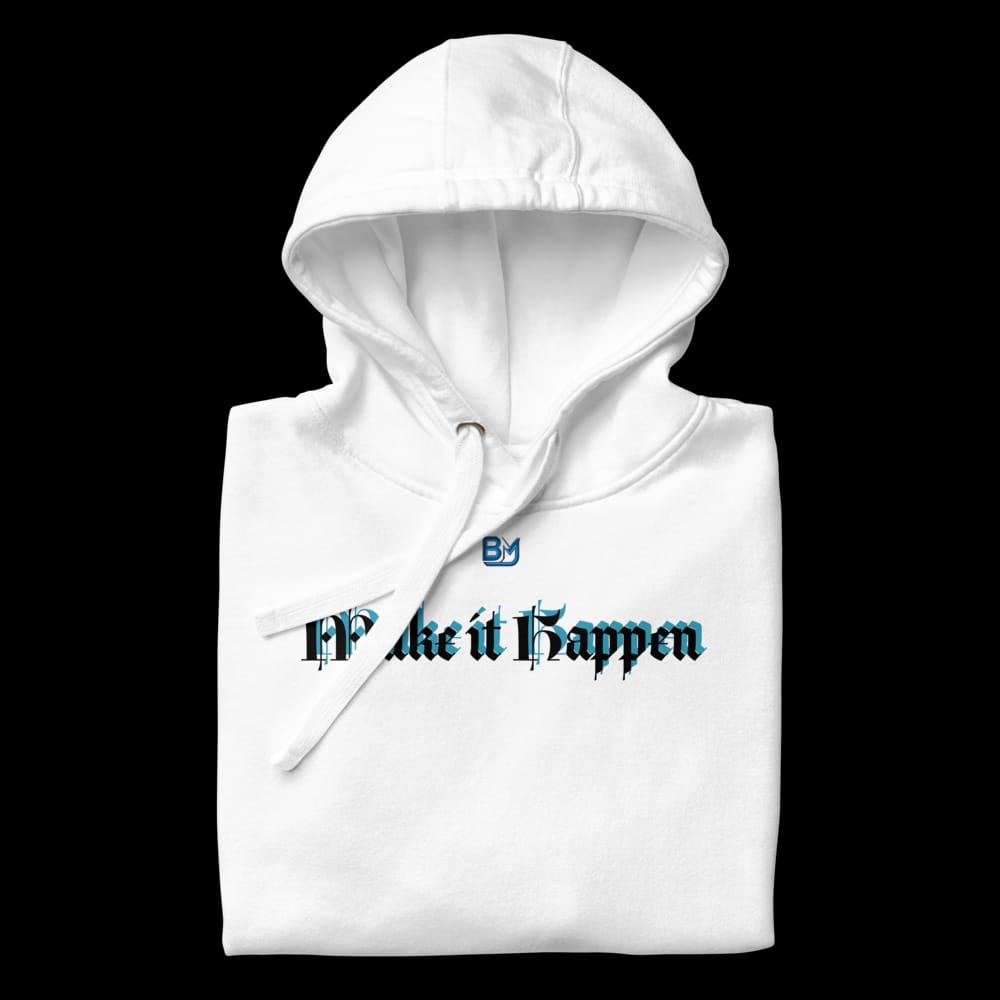 Hanorac MAKE IT HAPPEN unisex care îți definește personalitatea.„Alege stilul Mădălin Buni –